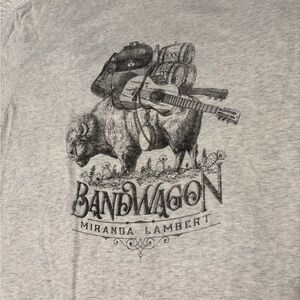 Miranda Lambert concert tee Next Level Apparel Gray Graphic Tee XL